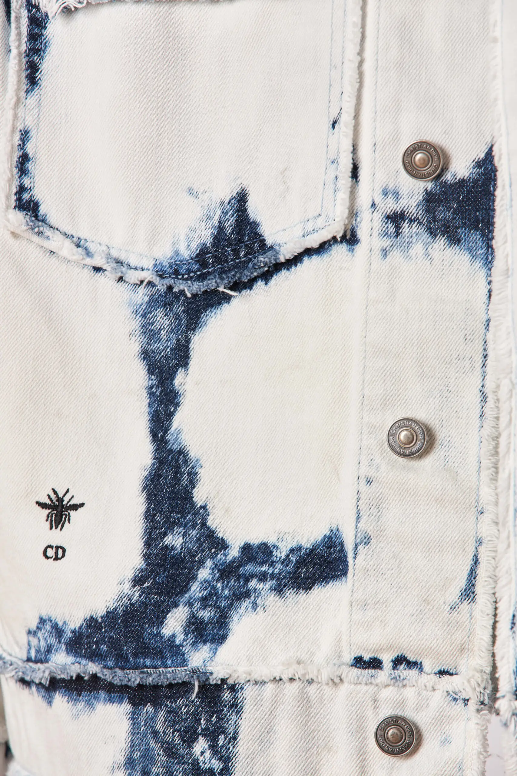 Acid Button Up Waked Out Denim Jacket 7 Acid Button Up Waked Out Denim Jacket - Image 7