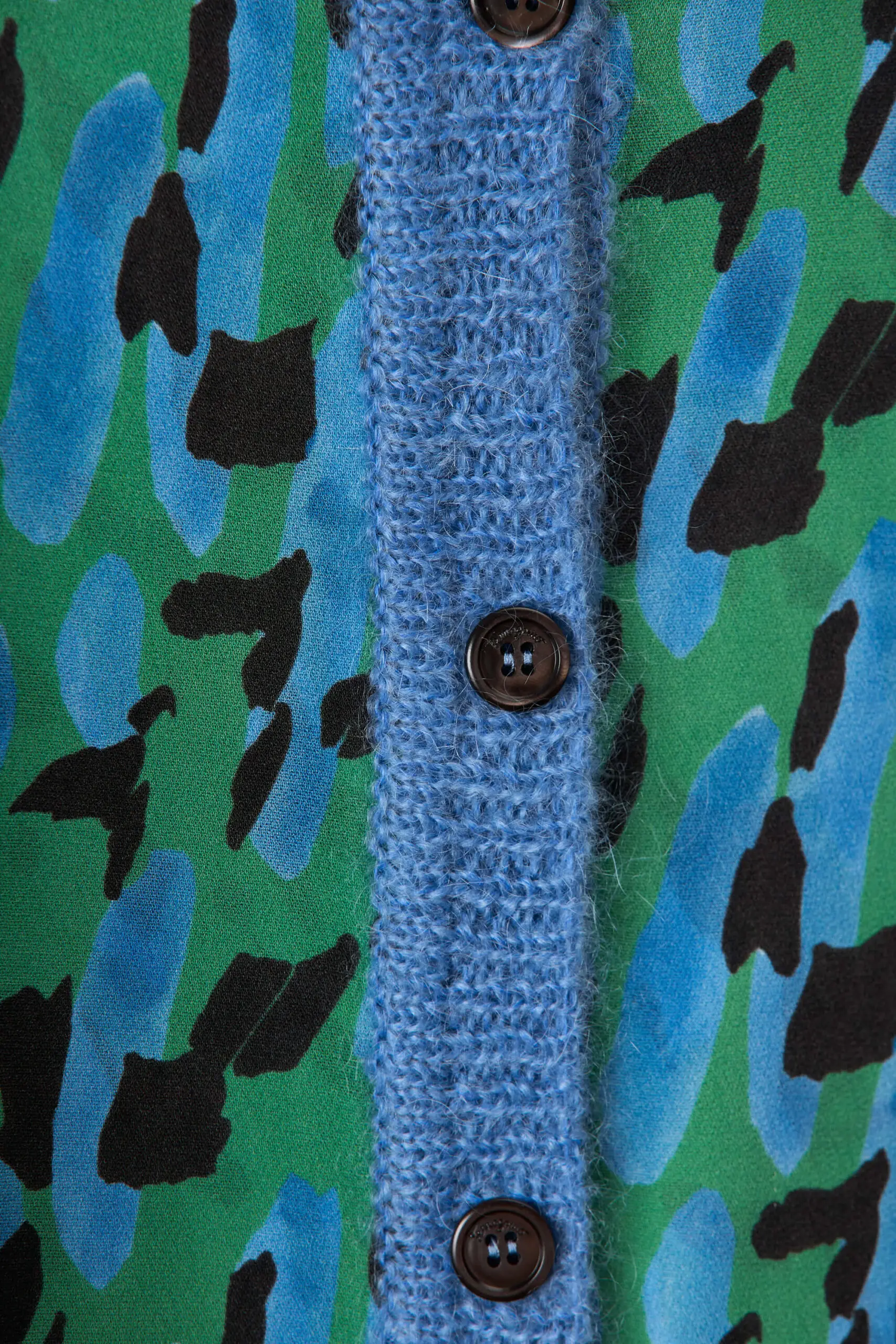 Printed Mohair And Viscose Blend Cardigan 5 Printed Mohair And Viscose Blend Cardigan - Image 5