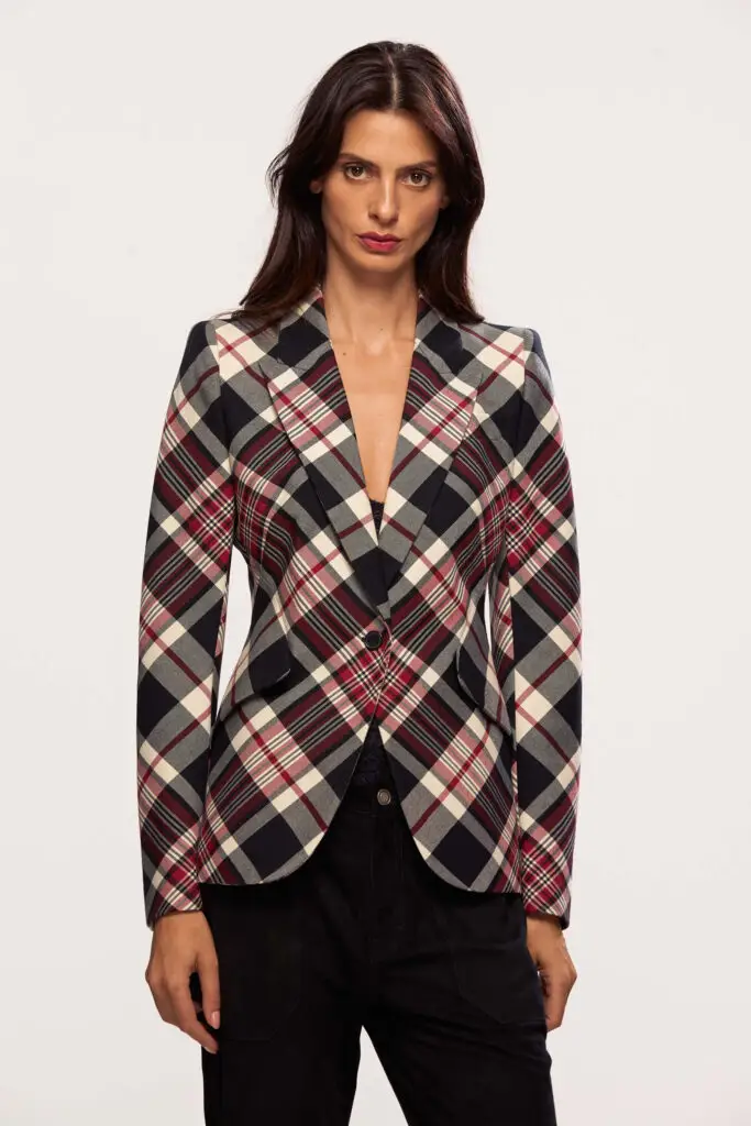 Checked Blazer