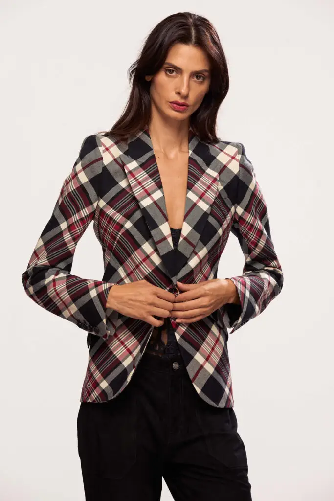 Checked Blazer