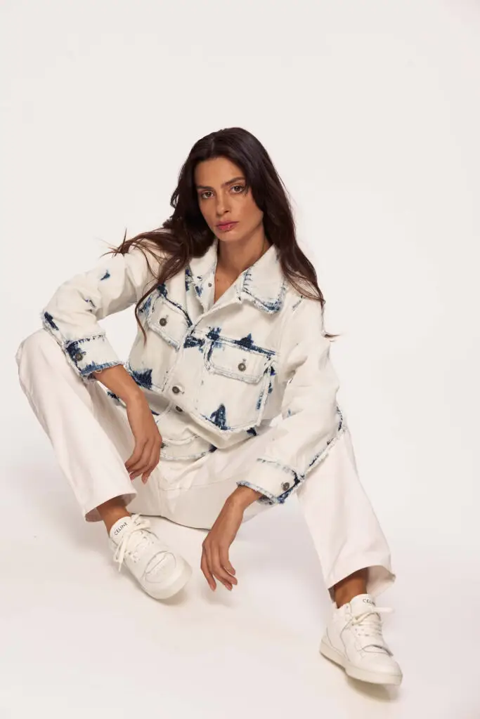 Acid Button Up Waked Out Denim Jacket