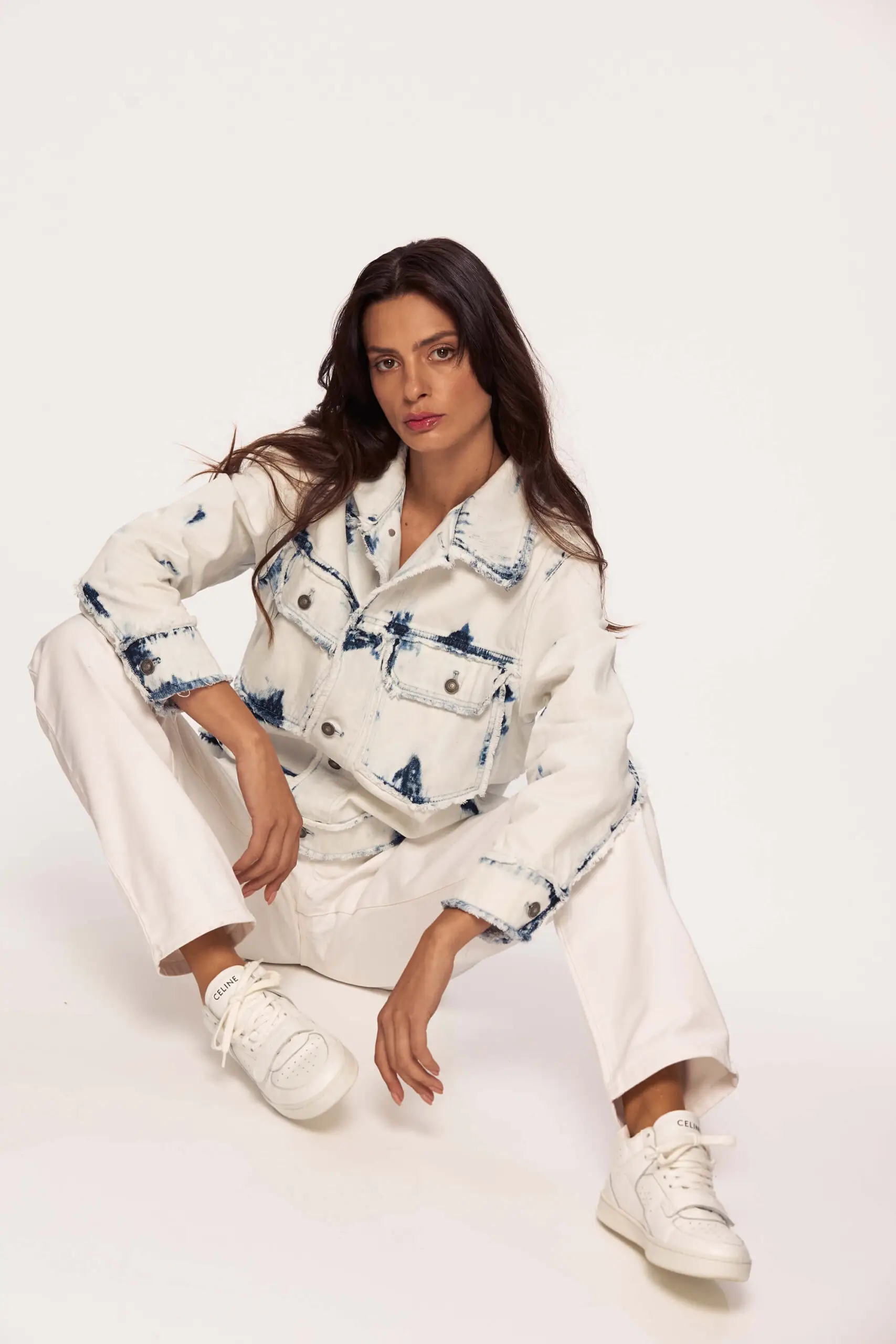 Acid Button Up Waked Out Denim Jacket 1 Acid Button Up Waked Out Denim Jacket