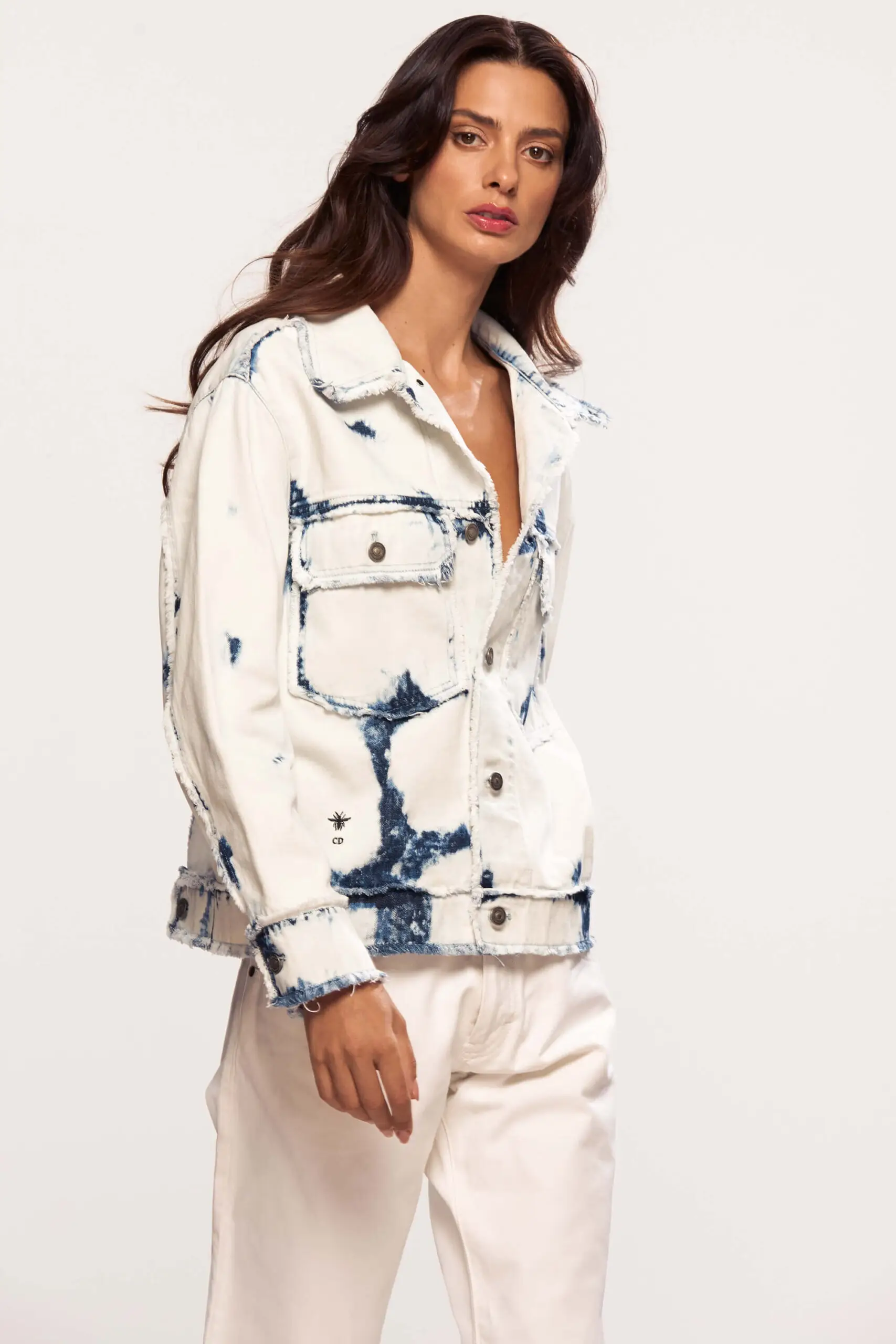 Acid Button Up Waked Out Denim Jacket 4 Acid Button Up Waked Out Denim Jacket