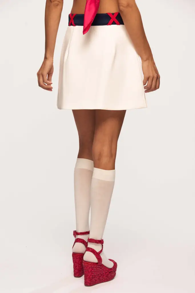 Techno Jersey Mini Skirt