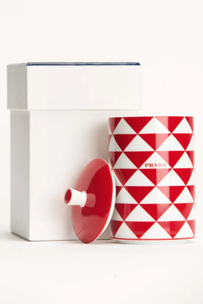 Porcelain Scented Candle Checkerboard