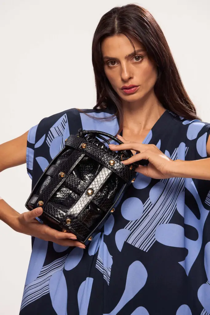 Cage Python Bucket Bag