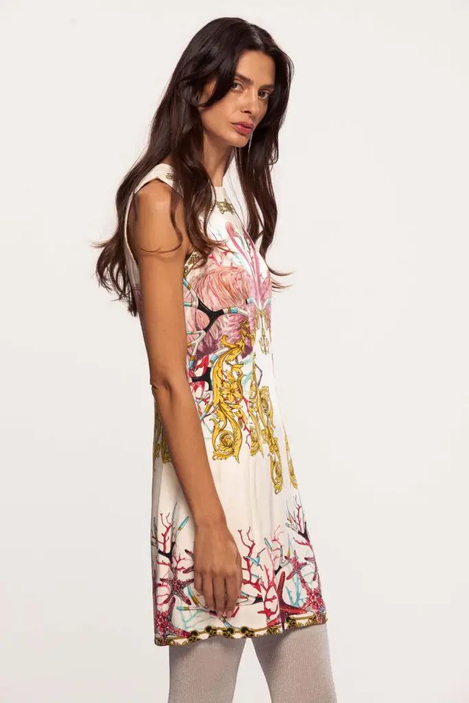 Flamingo Print Mini Dress