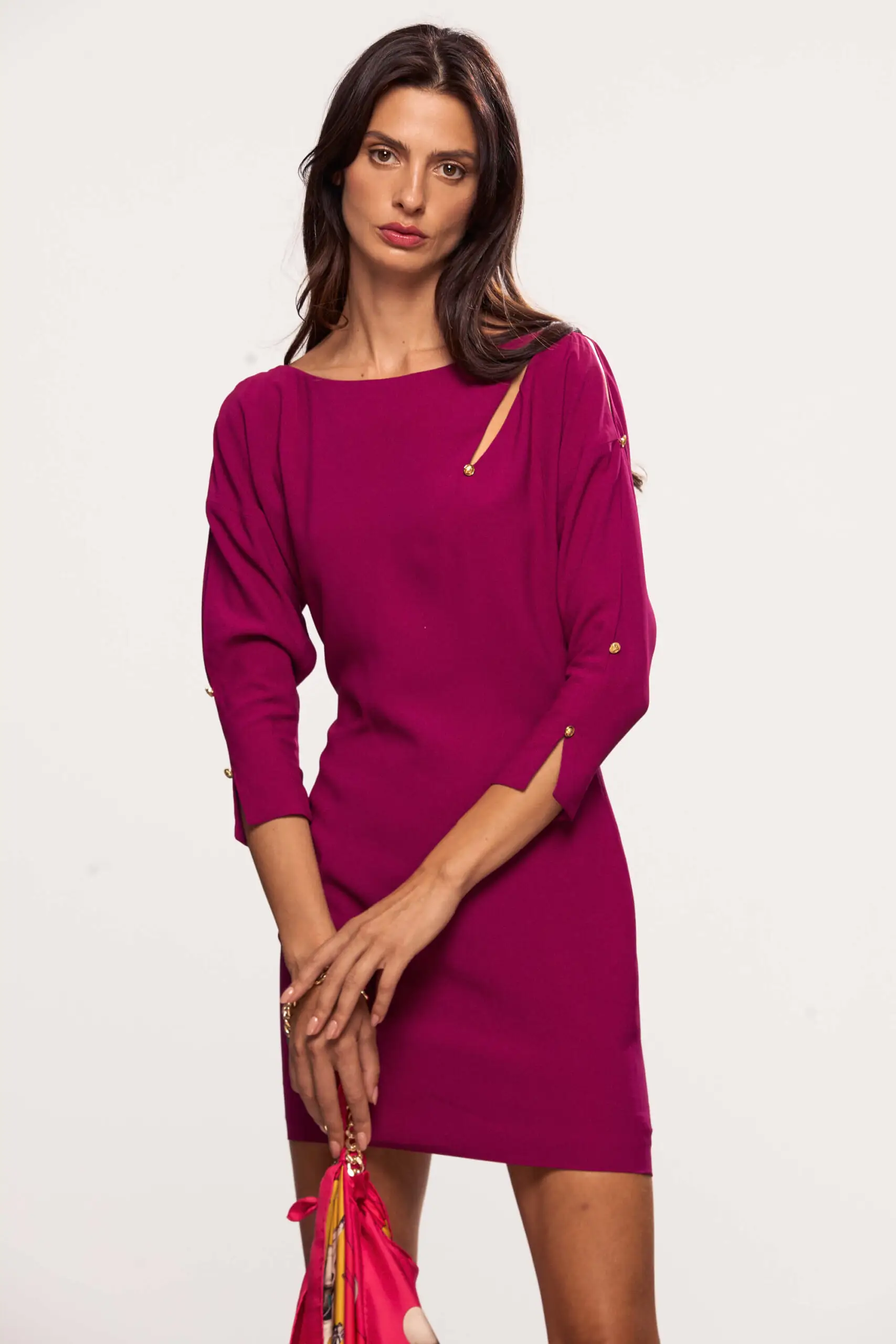 Gold Button Mini Dress 6 Gold Button Mini Dress