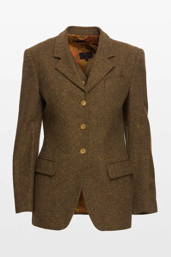Tweed Wool Blazer And Waistcoat Set
