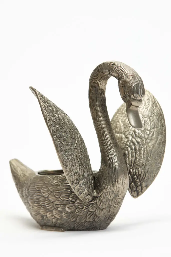 Sculptural Swan Decorative Object