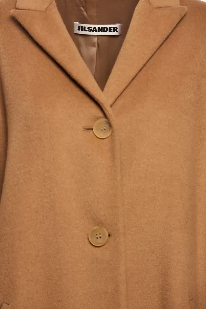 Camel Single Breasted Coat