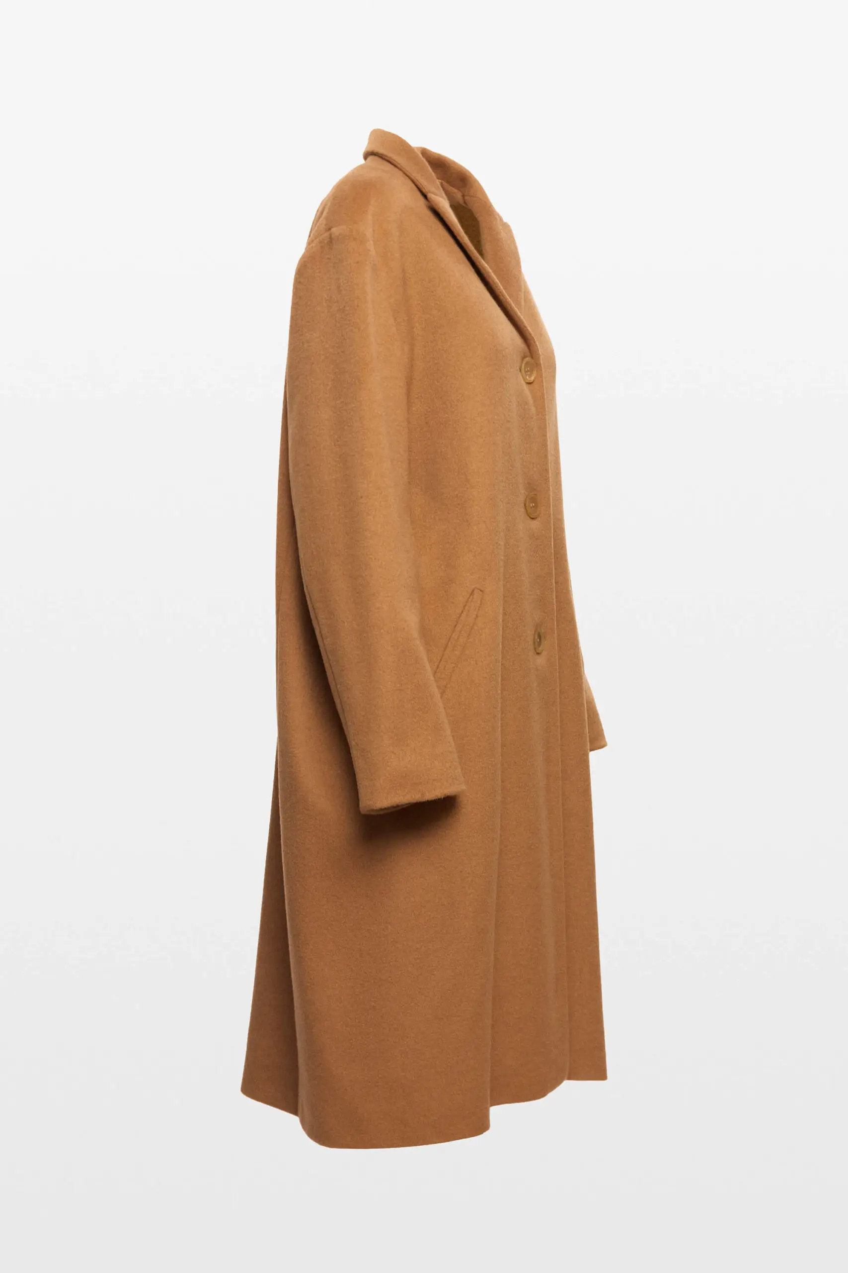 Camel Single Breasted Coat 3 Camel Single Breasted Coat