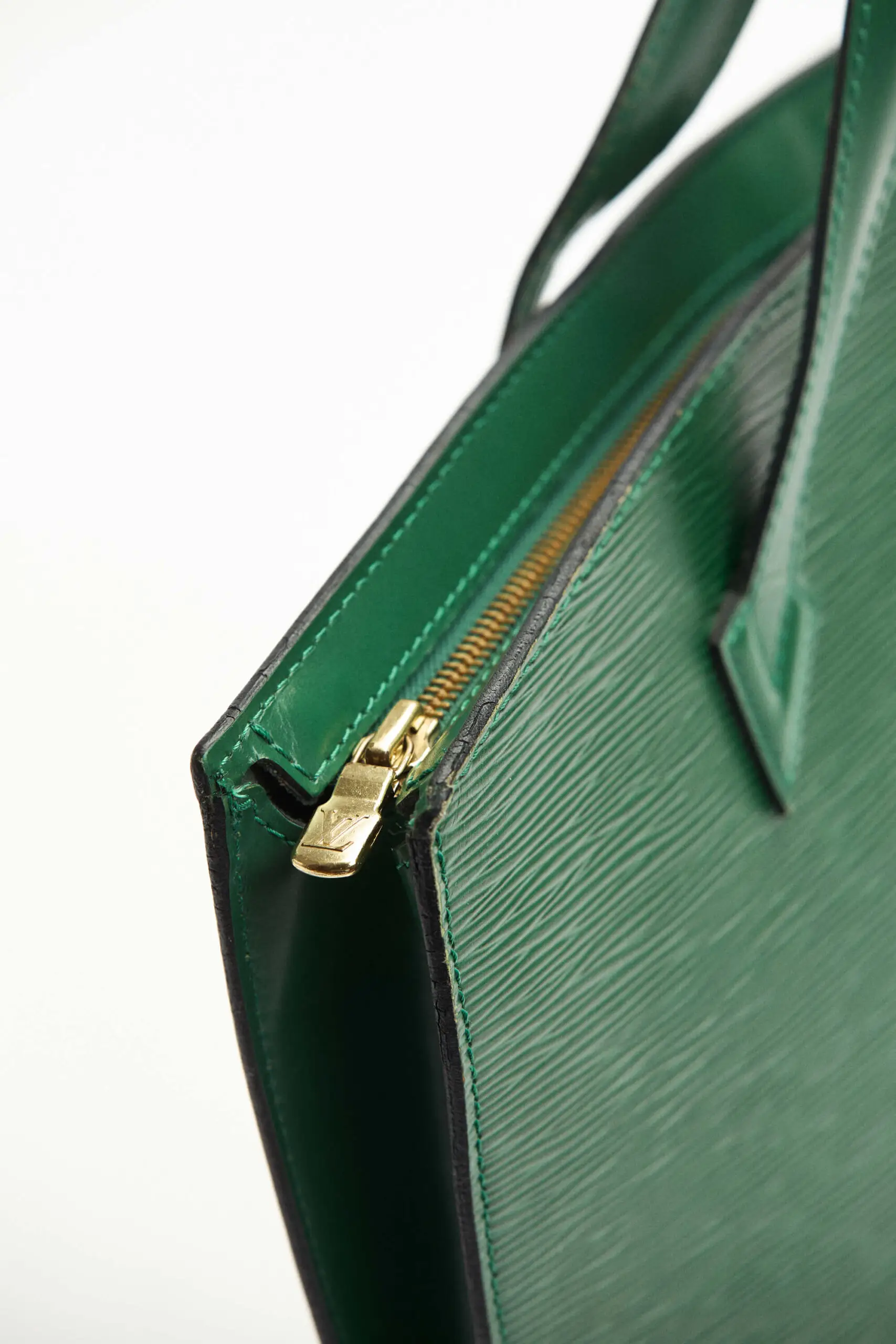 Saint Jacques Leather Green Tote 4 Saint Jacques Leather Green Tote