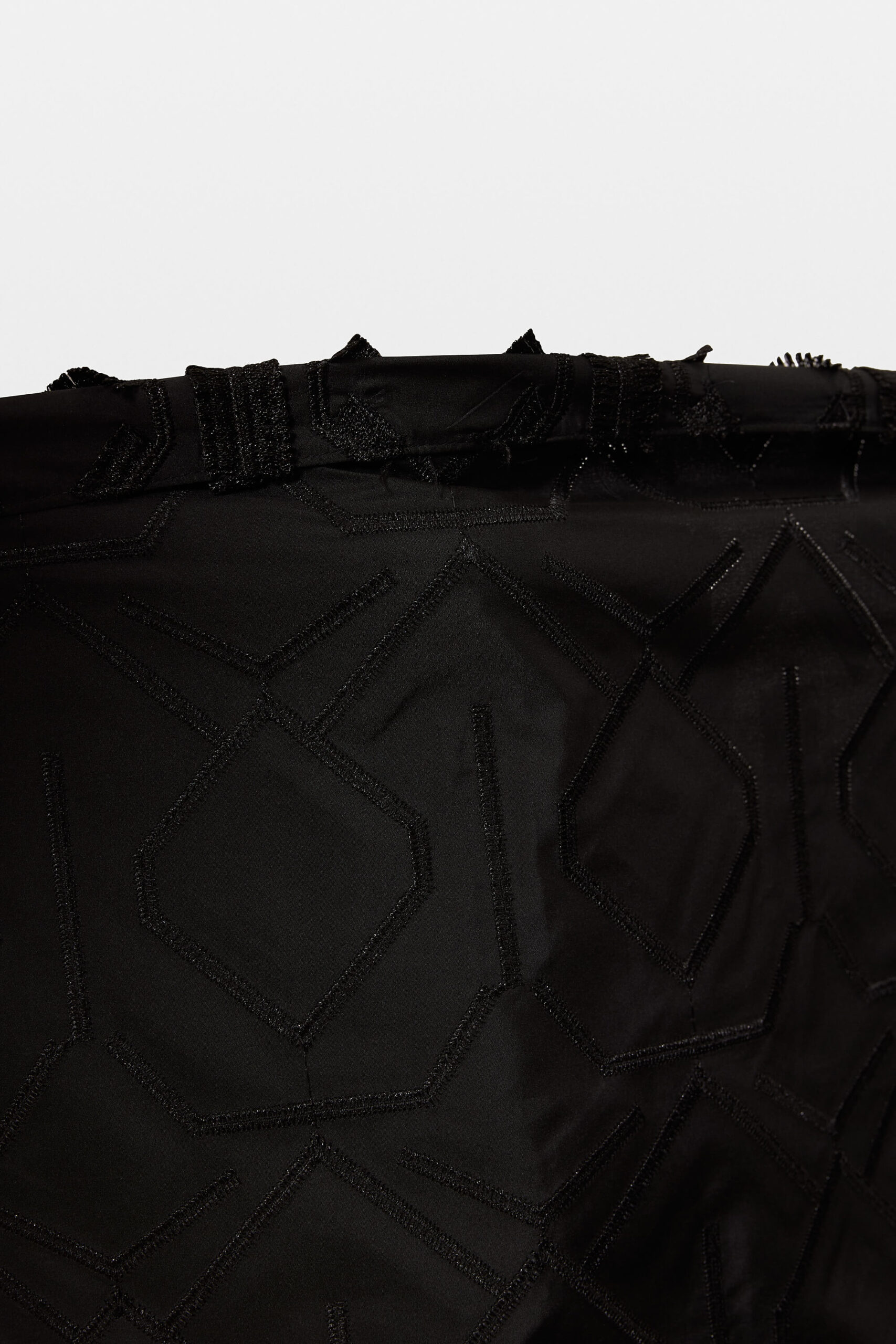 Geometric Embroidered A-Line Skirt 3 Geometric Embroidered A-Line Skirt