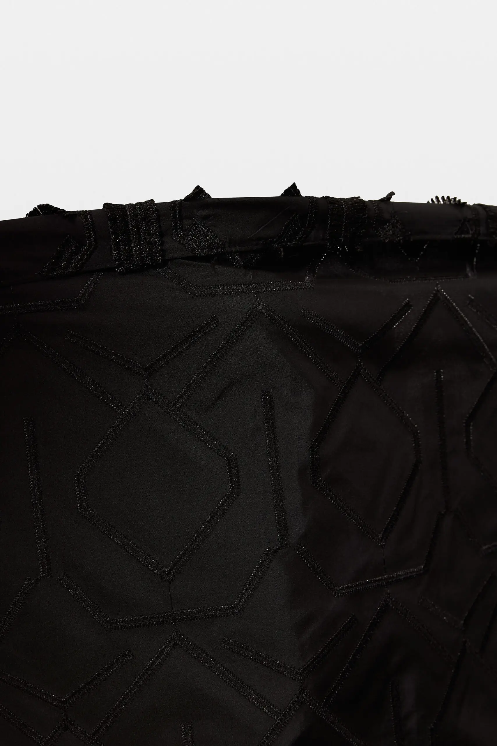 Geometric Embroidered A-Line Skirt 3 Geometric Embroidered A-Line Skirt