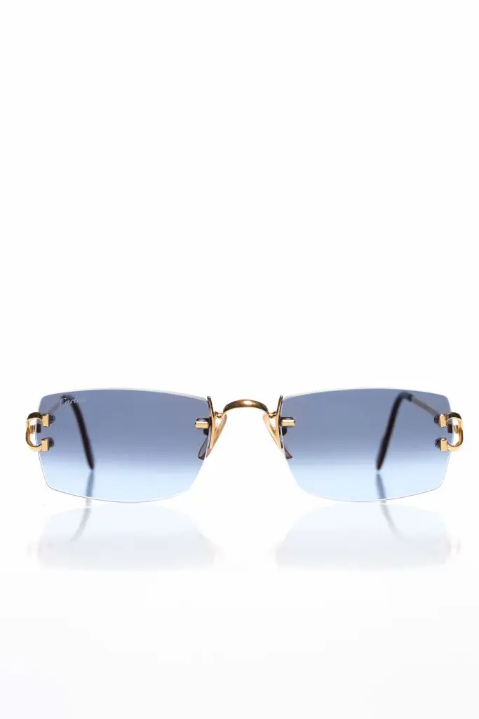 Classic C Motif Blue Lens Sunglasses