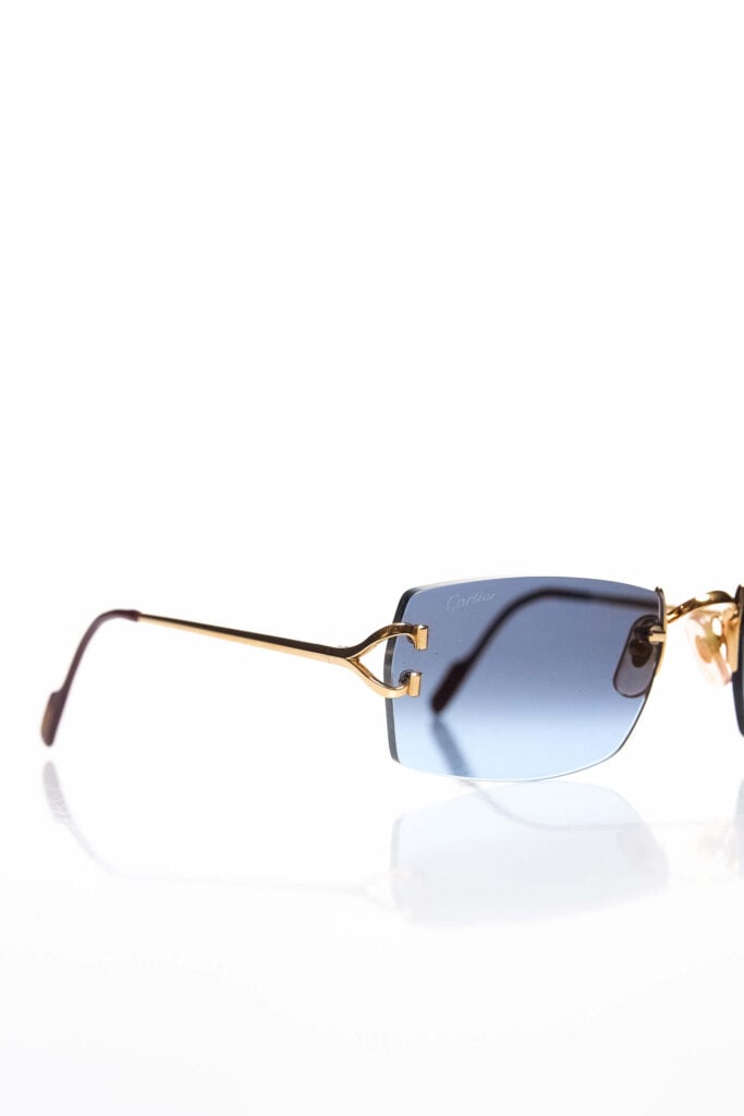 Classic C Motif Blue Lens Sunglasses