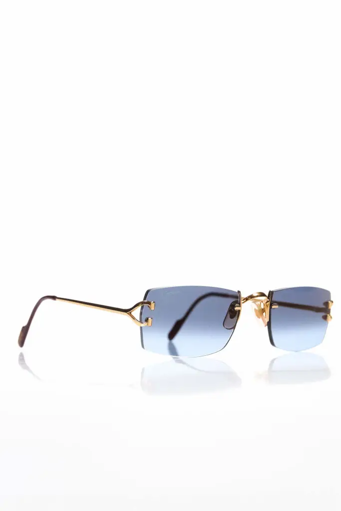 Classic C Motif Blue Lens Sunglasses