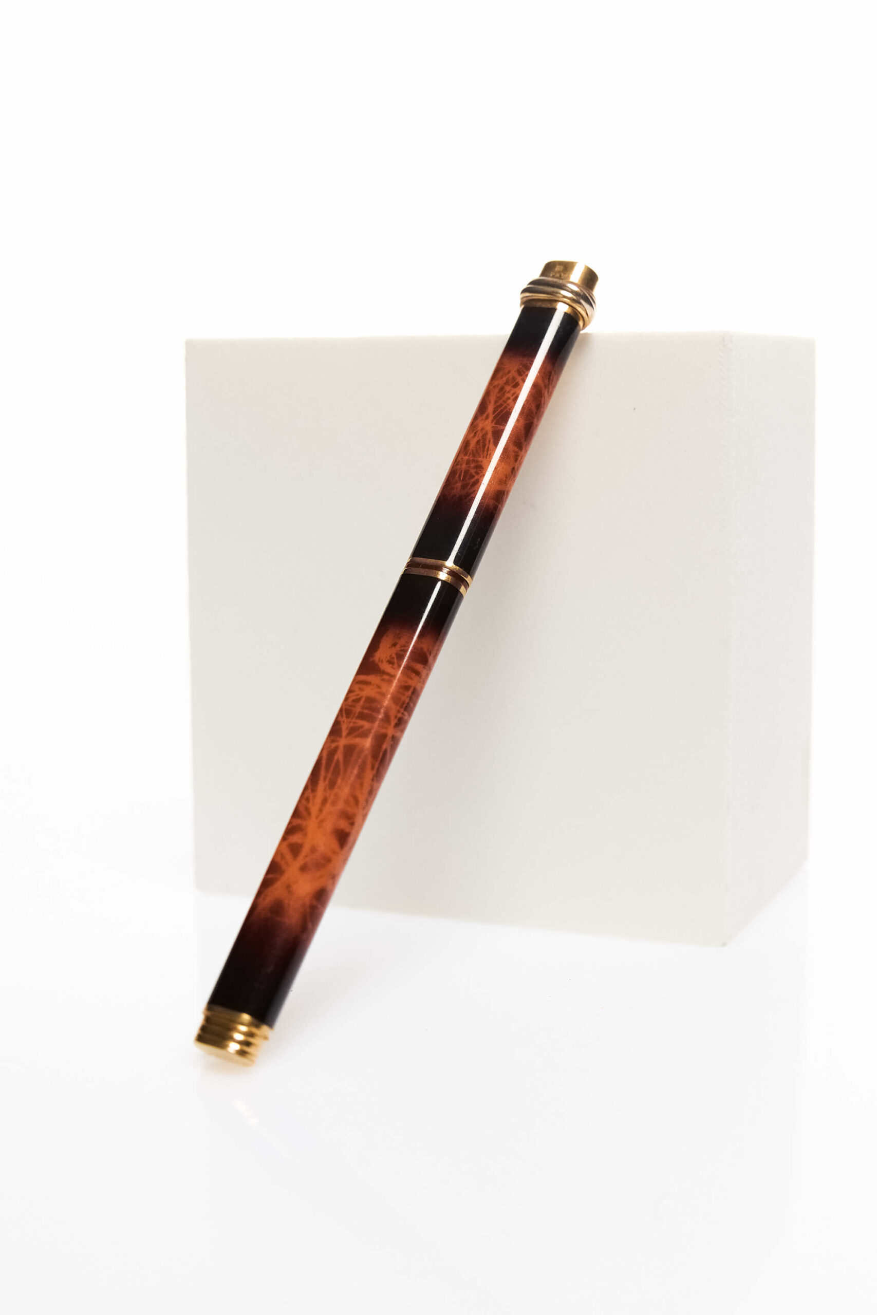 Vintage Must De Cartier Vendôme Marble Lacquer Pen 1 Vintage Must de Cartier Vendôme Marble Lacquer Pen