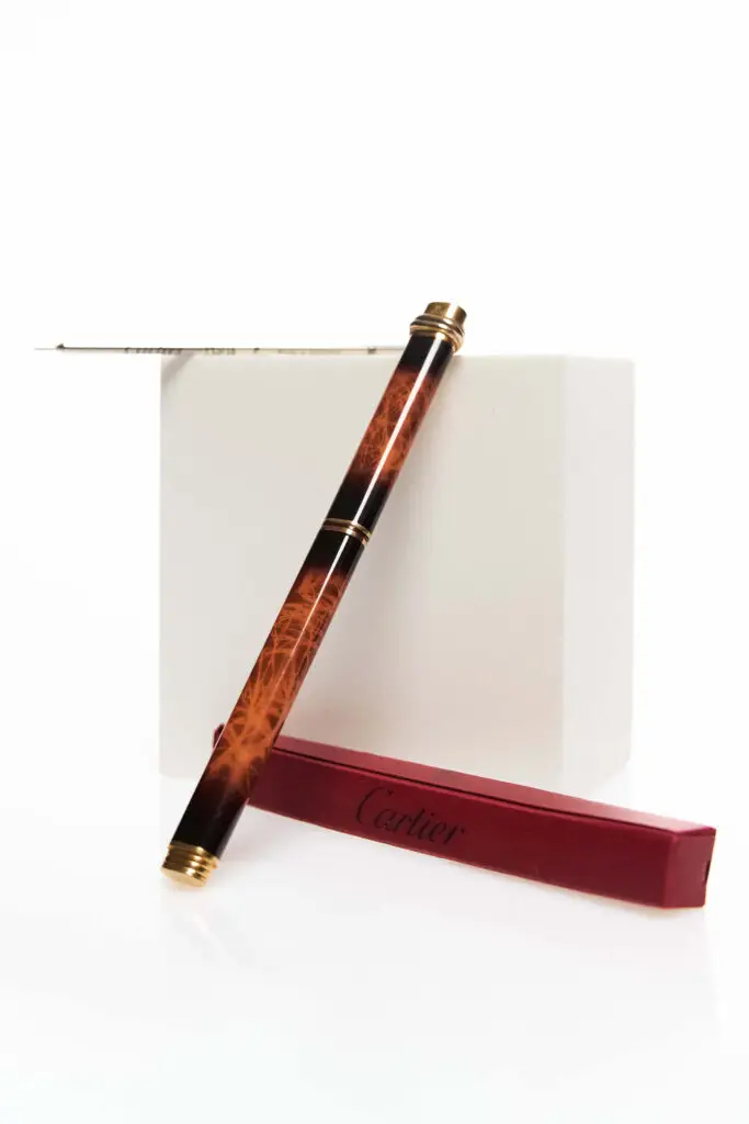 Vintage Must de Cartier Vendôme Marble Lacquer Pen