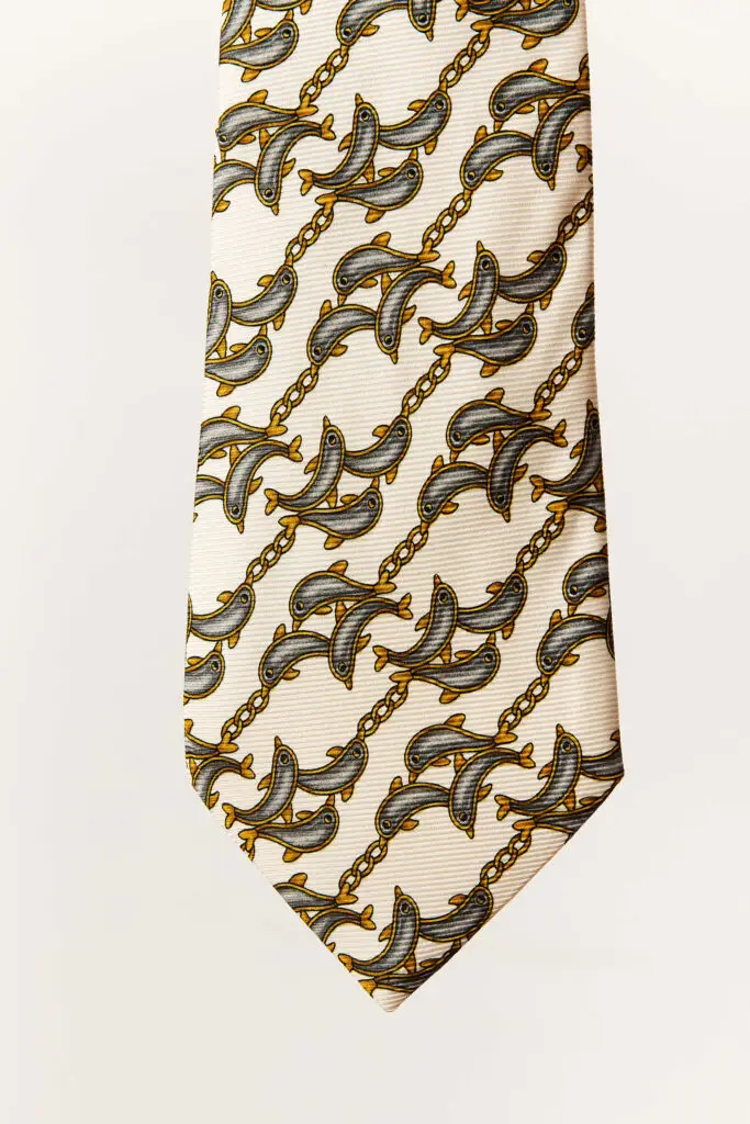 Fish Print Tie