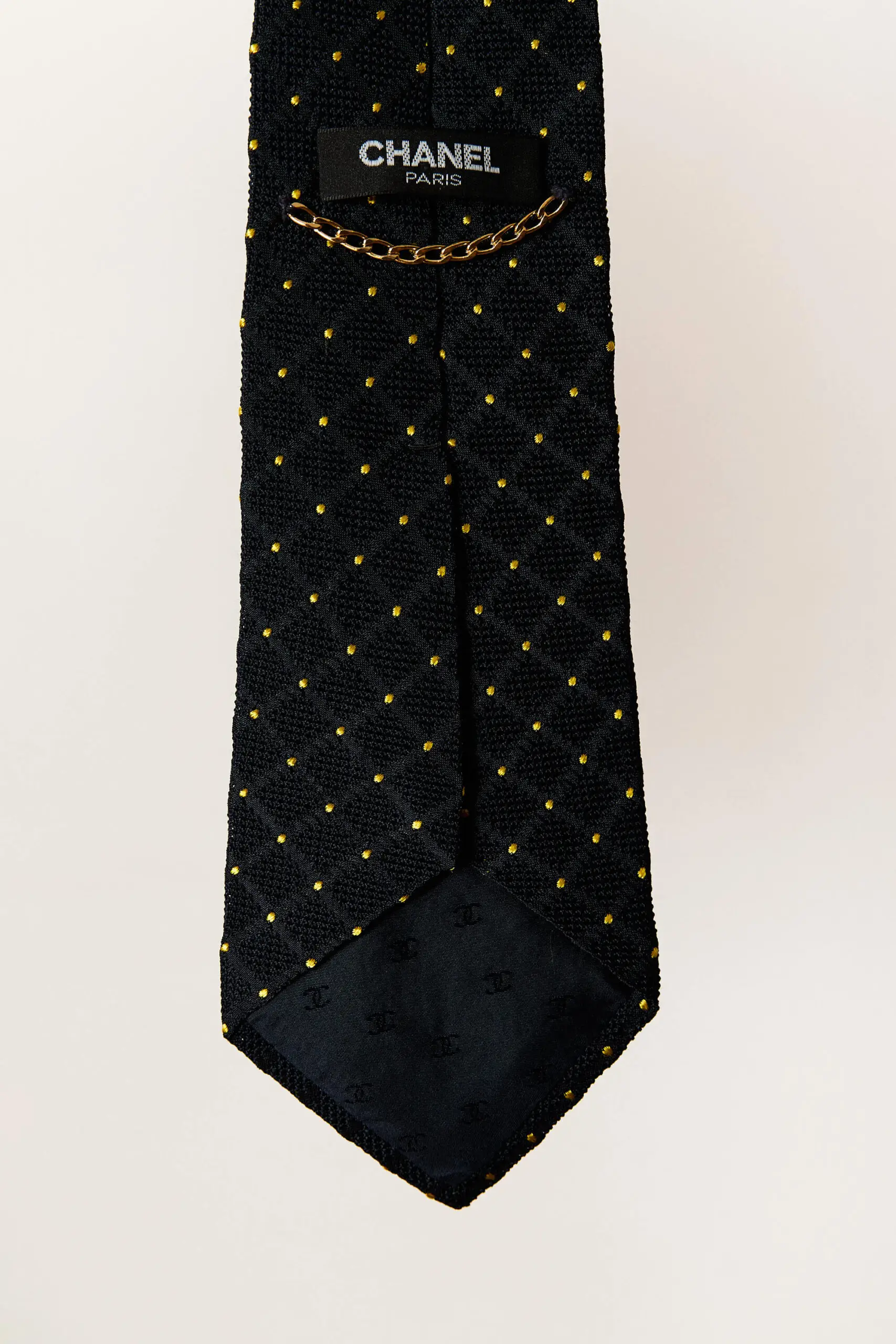 Knit Navy Polka Dot Tie 2 Knit Navy Polka Dot Tie