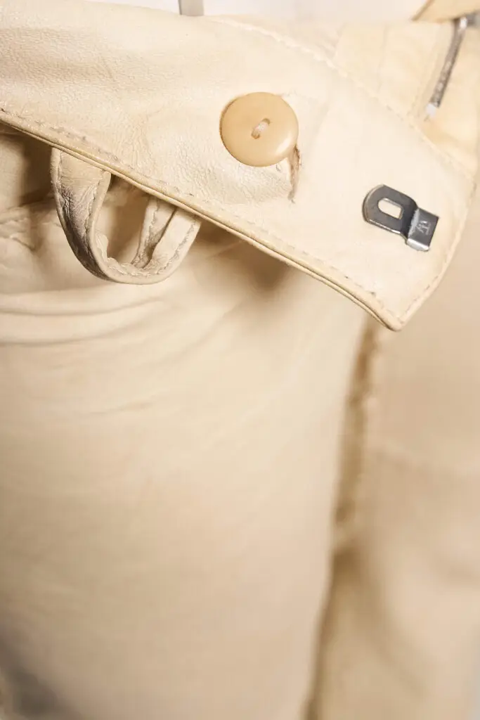 Straight Cut Lambskin Leather Pants