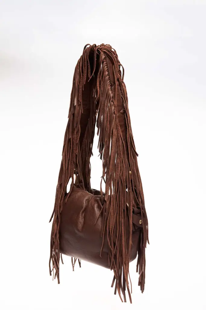 Fringed Leather Shoulder Bag