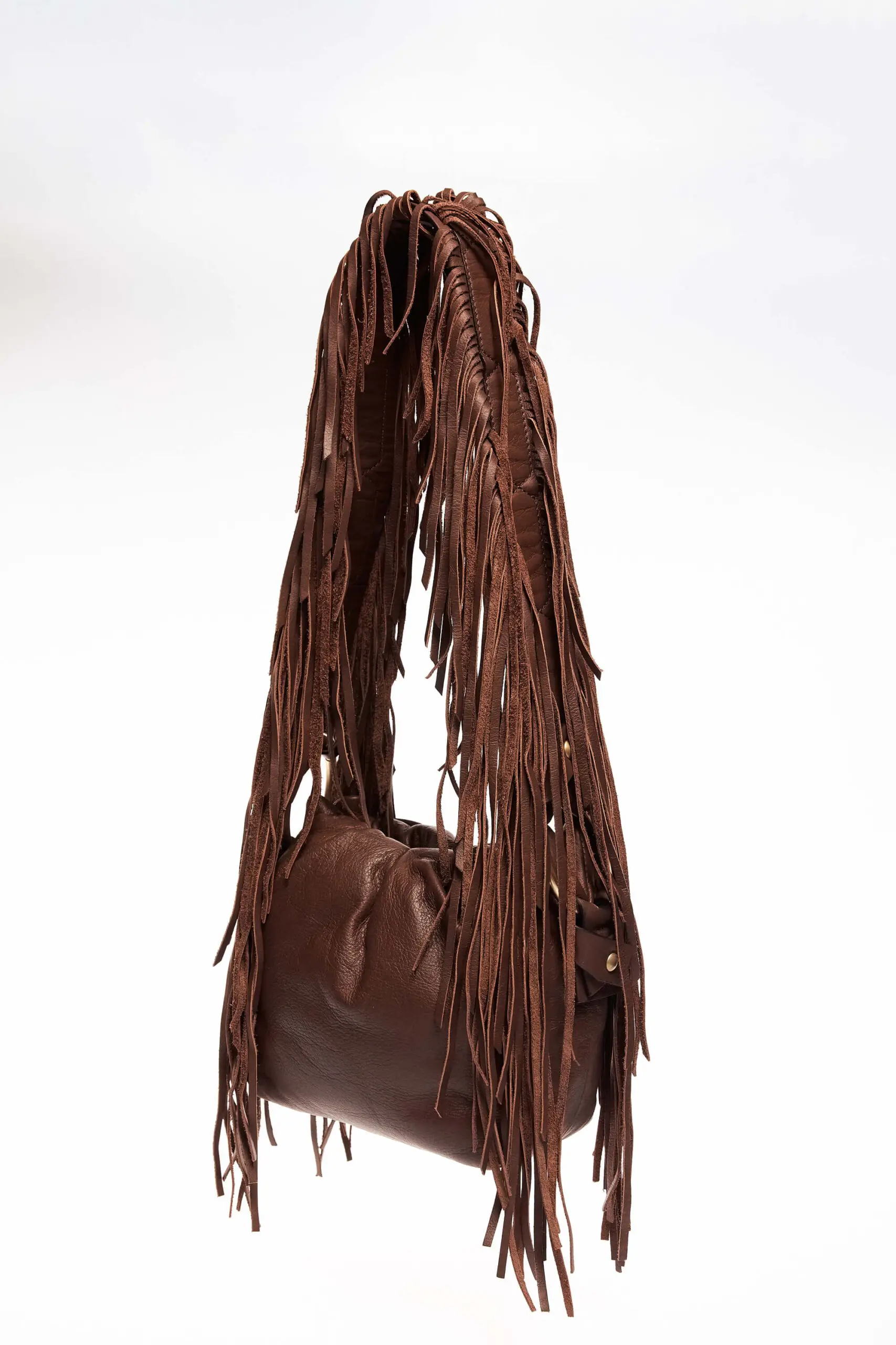 Fringed Leather Shoulder Bag 2 Fringed Leather Shoulder Bag