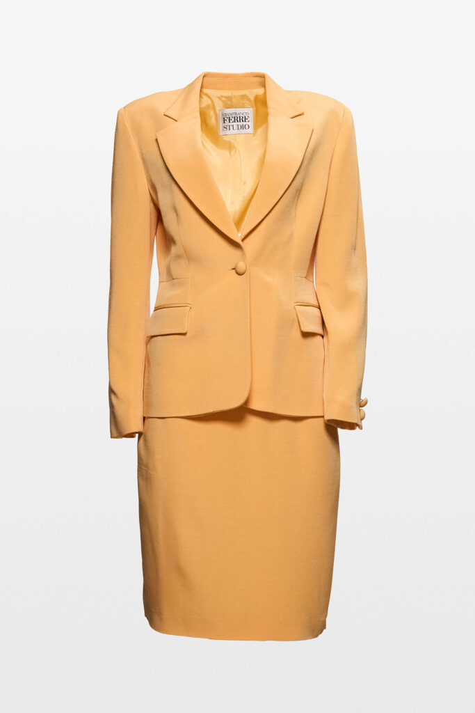 Yellow Skirt Suit Set