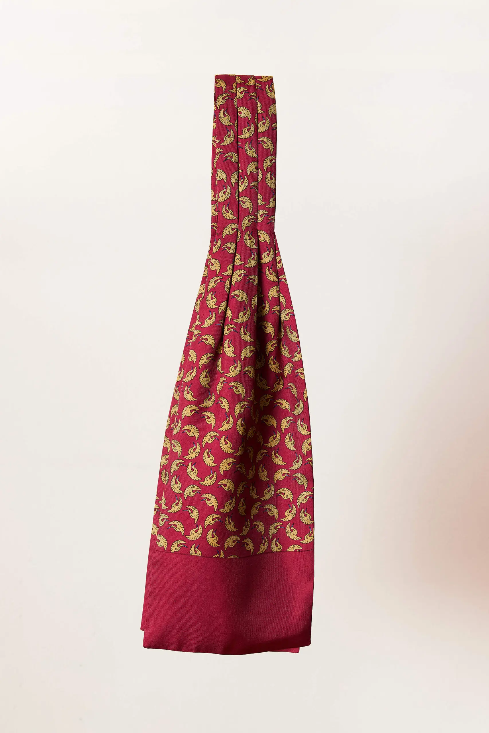 Crane Bird Ascot Tie 2 Crane Bird Ascot Tie