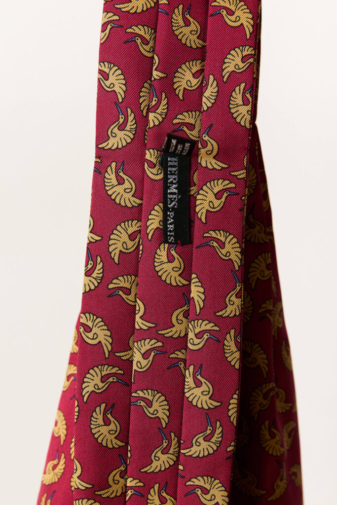 Crane Bird Ascot Tie