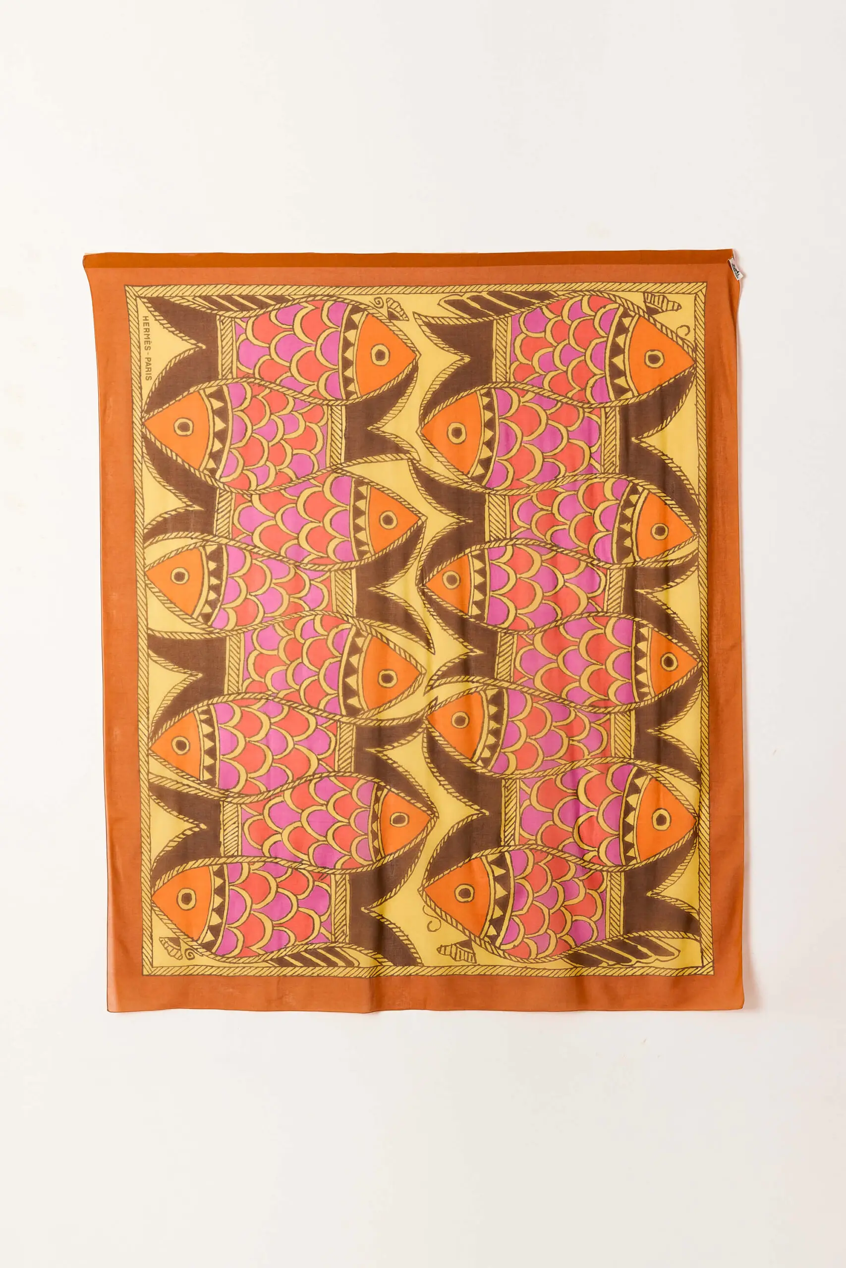 Fish Print Scarf Pareo 160 1 Fish Print Scarf Pareo 160