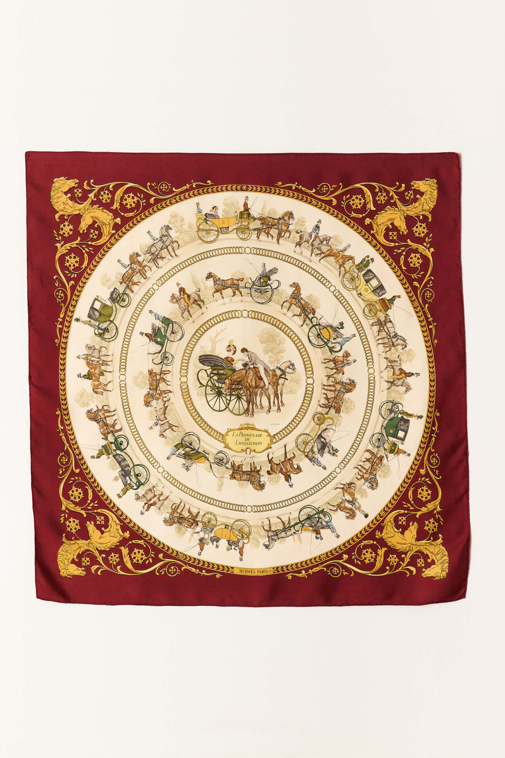 La Promenade De Longchamp Scarf 90 1 La Promenade de Longchamp Scarf 90