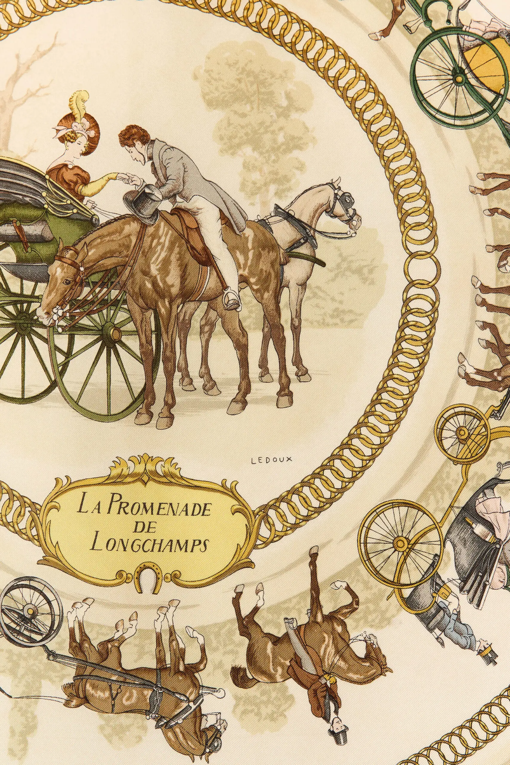 La Promenade De Longchamp Scarf 90 4 La Promenade de Longchamp Scarf 90