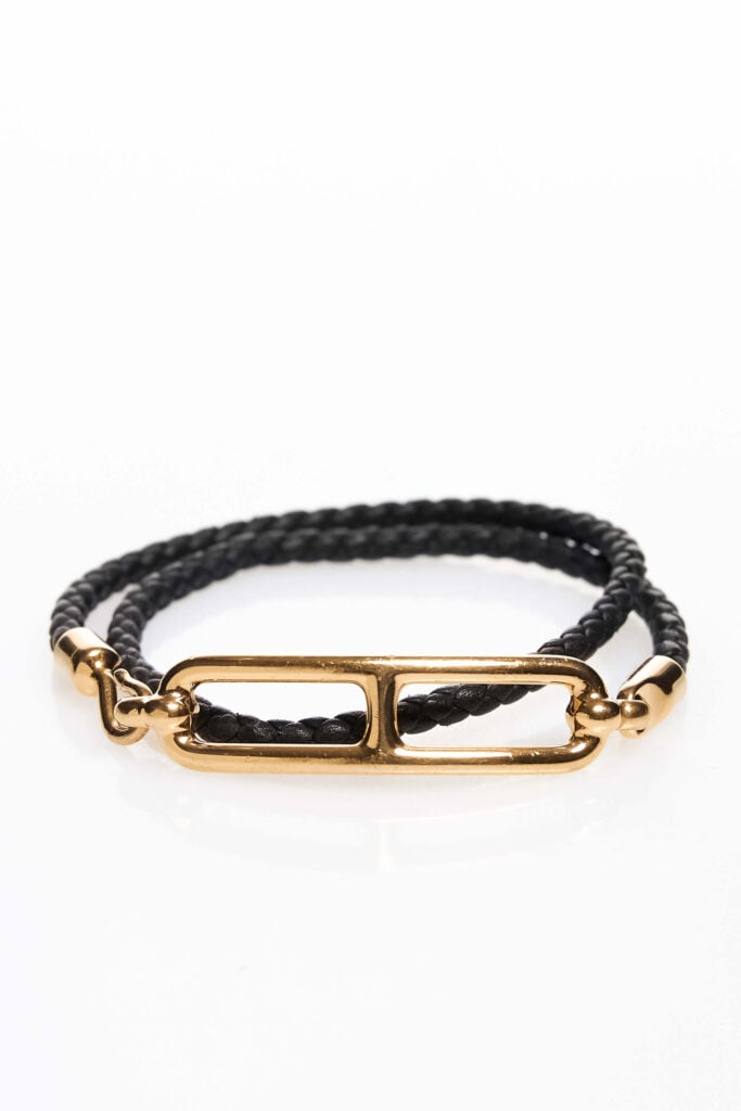 Roulis Double Tour Braided Leather Bracelet