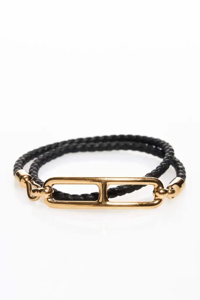 Roulis Double Tour Braided Leather Bracelet