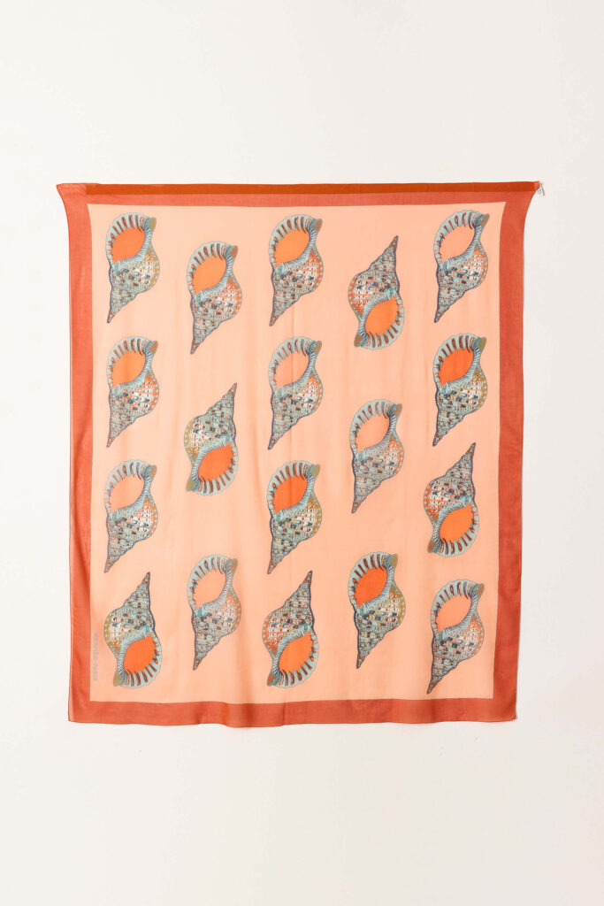Shell Print Pareo Scarf 170