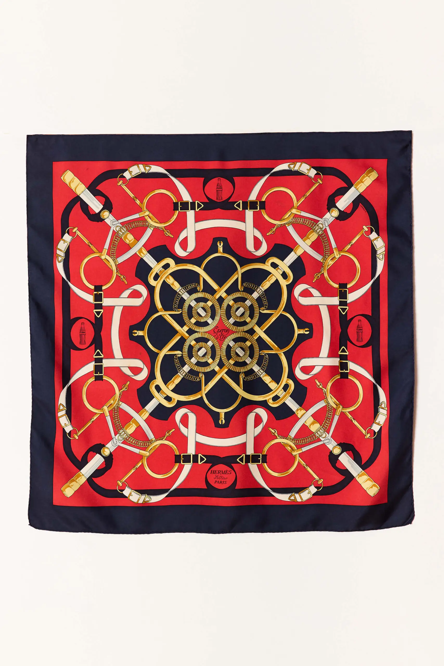 Vintage Éperon D’or Coca-Cola Scarf 90 1 Vintage Éperon d’Or Coca-Cola Scarf 90