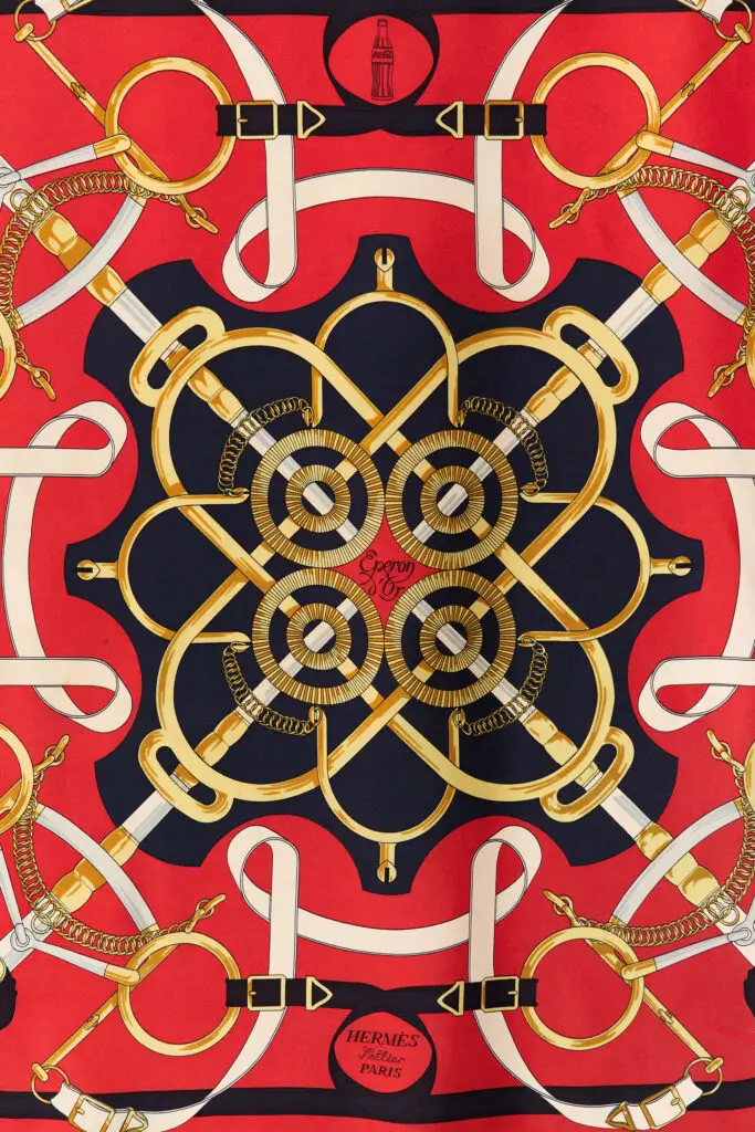 Vintage Éperon d’Or Coca-Cola Scarf 90