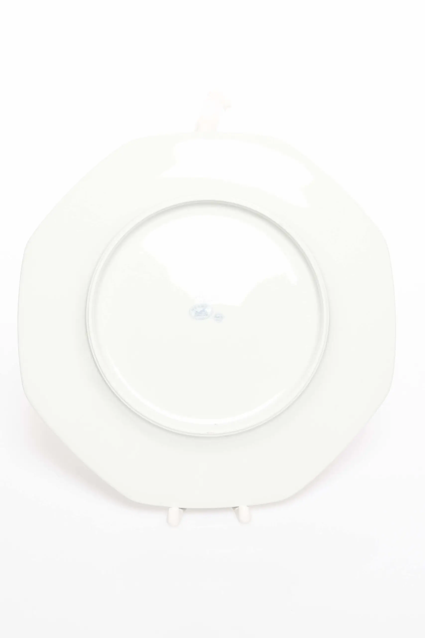 Vintage Marqueterie Porcelain Octagonal Plate 5 Vintage Marqueterie Porcelain Octagonal Plate