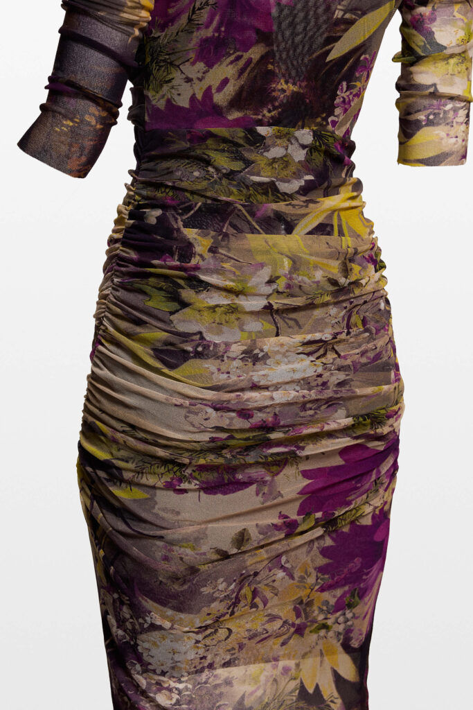 Soleil Cowl Neck Midi Dress