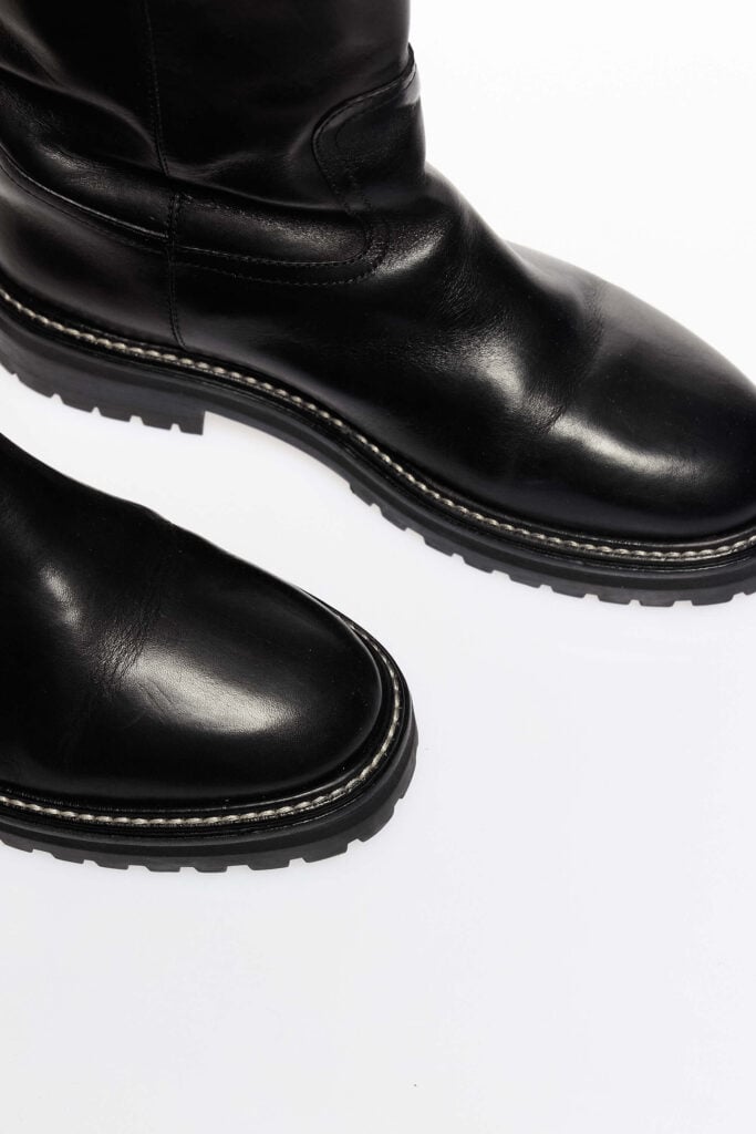 Yari Shearling-Lined Leather Ankle Boots