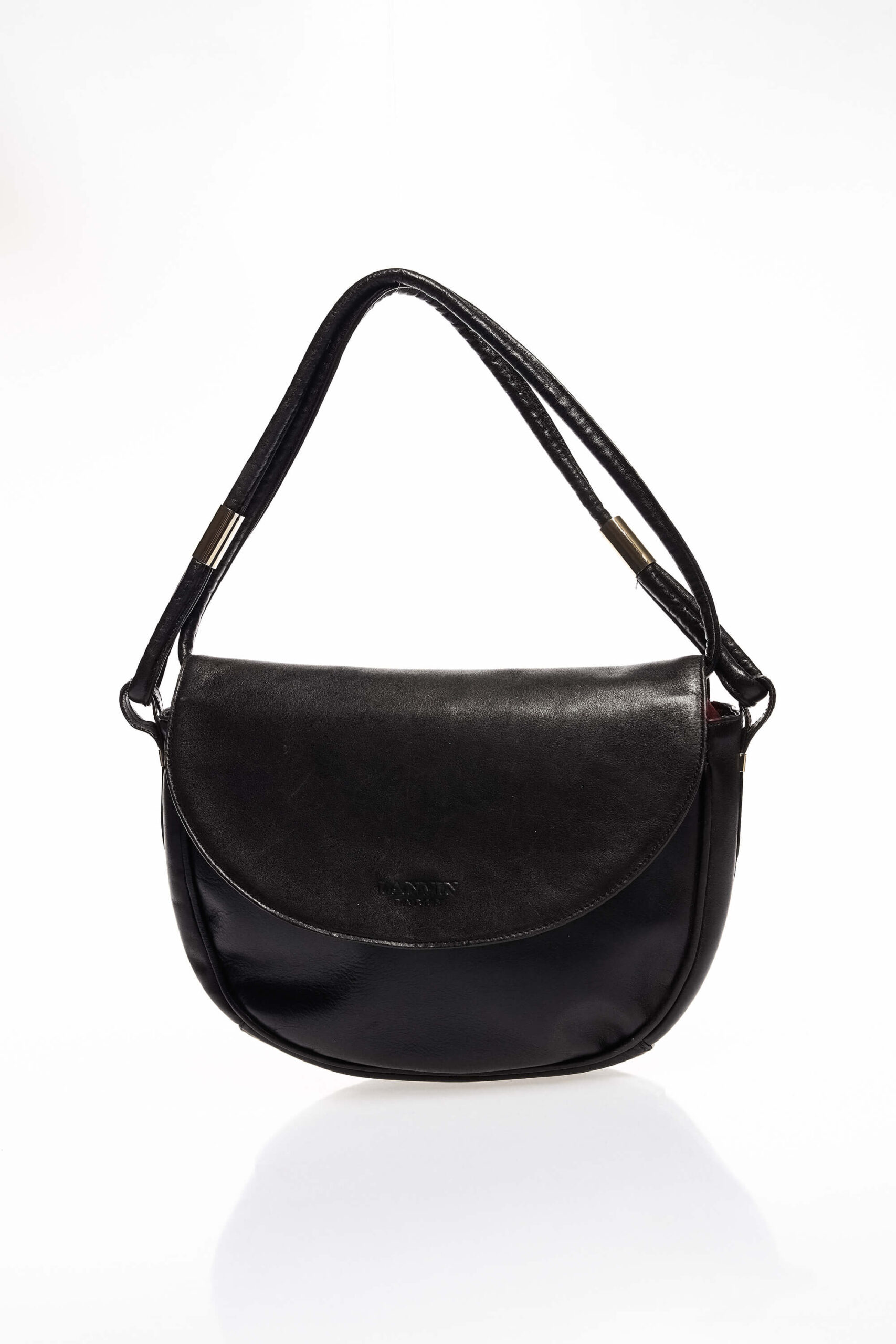 Vintage Black Leather Shoulder Bag 1 Vintage Black Leather Shoulder Bag