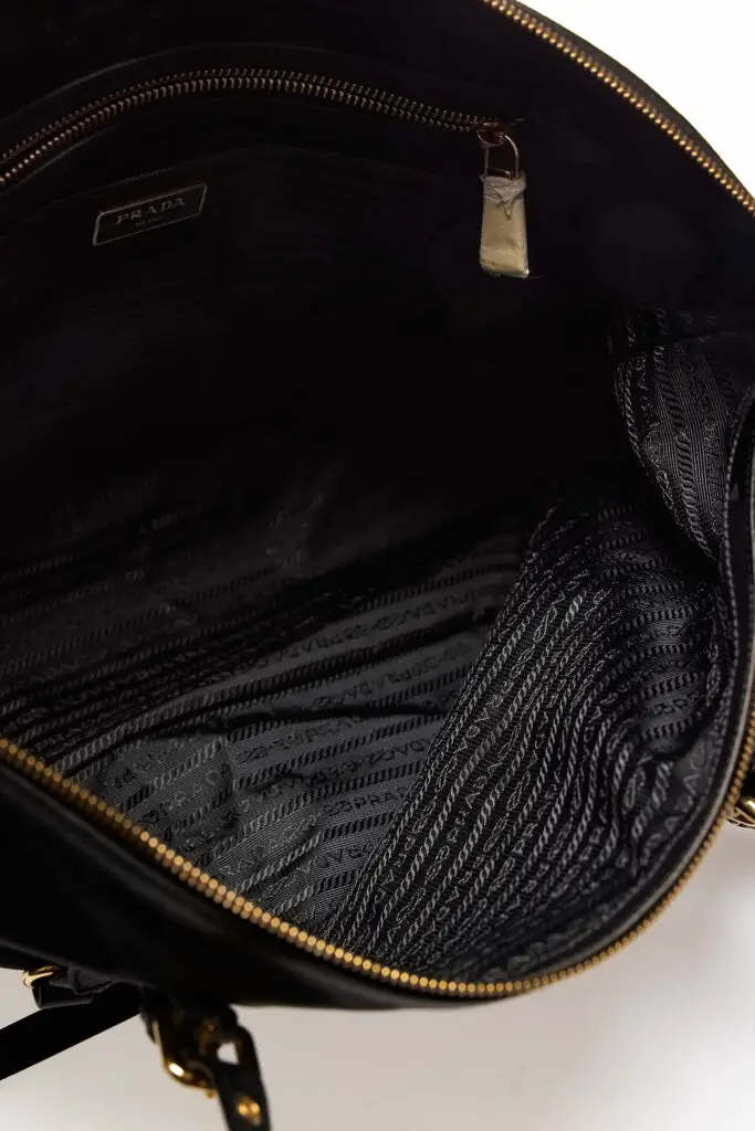 Nero Tessuto Nylon Tote Bag