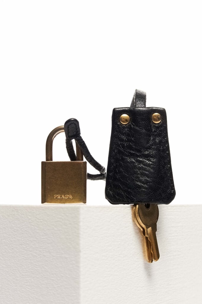 Vintage Gold Padlock & Key Clochette Set