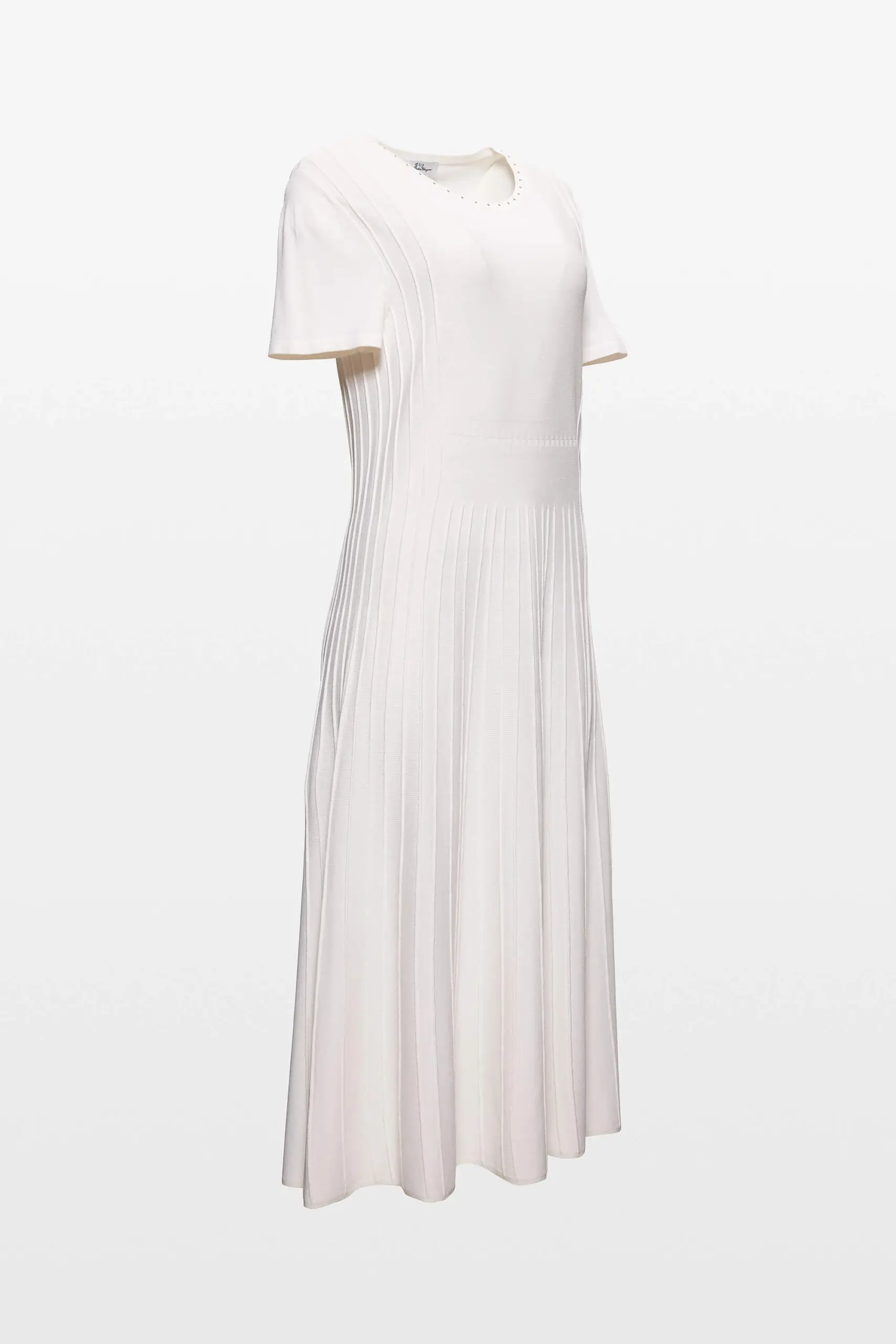 Pleated Knit Midi Dress 2 Pleated Knit Midi Dress